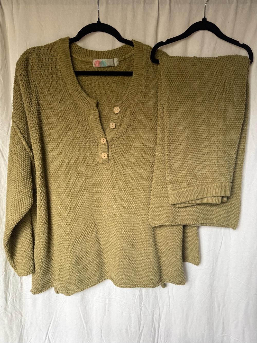 Free People Olive Green Hailee Beach Set